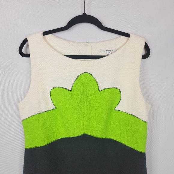 Carven Color Block Tweed Sheath Dress - Picture 8 of 8